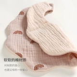 Хлопковый слюнявчик для новорожденных для младенца, марлевый детский зимний нагрудник для принцессы