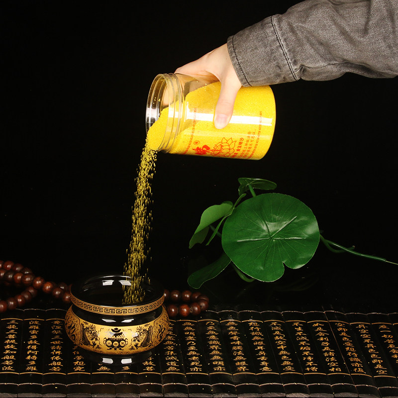 香炉供佛佛堂金刚砂金玉明沙桶装上香插香专用香炉灰填充,淘宝优惠券,粉丝福利购,淘宝优惠卷