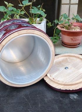 藏式实木雕刻龙纹假双层加厚糌粑盒糖果盒零食盒XL10款