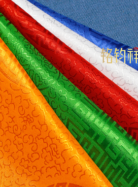 藏式五色海螺布飘带佛堂挂布