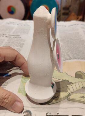 实木彩绘食子朵玛1个藏式桌面民族风摆件装饰品