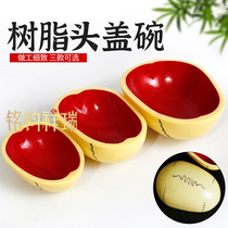 Plastic Head Cover Bowl Resin Toba Tuba Concealed Resin Bowl Retro Family Residence Decorative Bowl Water Cup For Buddha