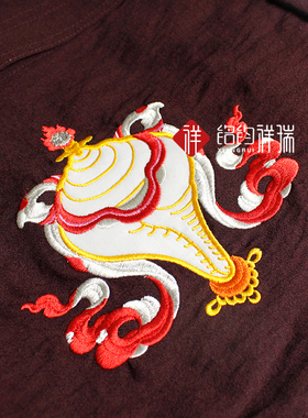 藏式挎包海螺图案民族风