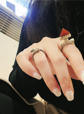 北非摩洛哥老银戒指撒哈拉沙漠