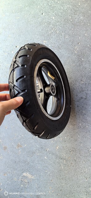 10 ນິ້ວ 10 * 2.50 disc brake motor motor auxiliary wheel aluminium wheel hub with tire scooter wheel hub