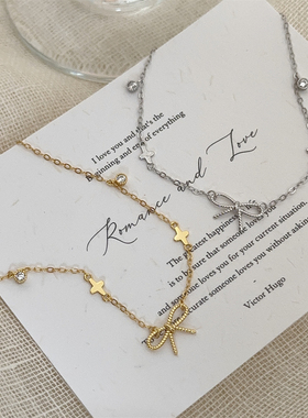 四叶草手链s925轻奢简约5A锆石