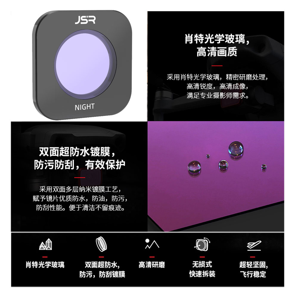 适用飞宇Feiyu pocket1 2 3口袋pocket2S相机UV保护ND减光CPL滤镜 - 图2