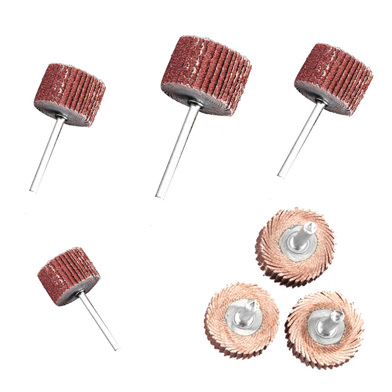 3mm百叶磨头6mm活柄圆形砂纸小磨头打磨片千页轮金属木材抛光锥形,淘宝优惠券,粉丝福利购,淘宝优惠卷