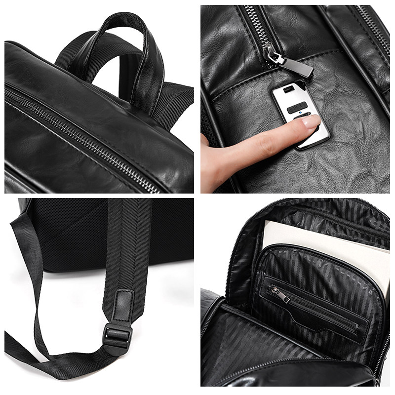 带密码锁设计背包男双肩包大容量电脑包高级感商务休闲旅行包2025,淘宝优惠券,粉丝福利购,淘宝优惠卷