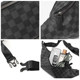 New men's bag small shoulder bag classic plaid small chest bag