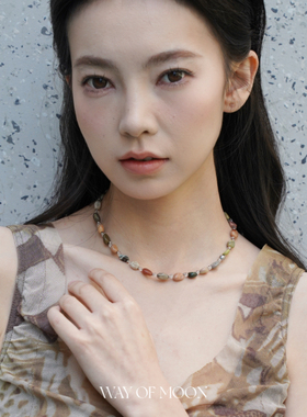 WAYOFMOON彩虹糖串珠项链