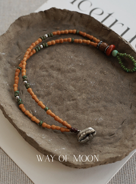 WAYOFMOON橄榄杏子多层手链