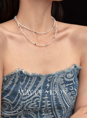 小众设计感绿松石颈链WayofMoon