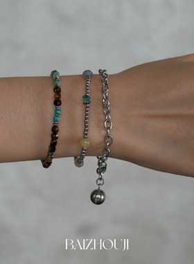 WAYOFMOON高级感银色手链