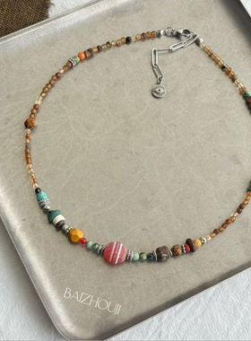 WAYOFMOON彩色串珠项链