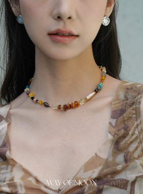 WAYOFMOON贝壳贝母多巴胺项链
