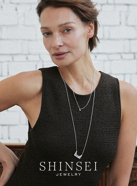 森制SHINSEI多色彩石项链蓝紫系