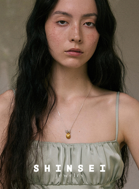 【森制SHINSEI官方】原创奶油贝壳分色项链 锁骨链  纯银