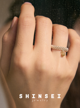 森制SHINSEI官方单珠分色戒指