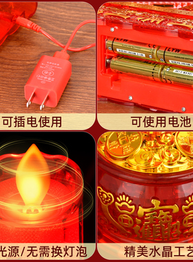led仿真香炉电子蜡烛灯一体式