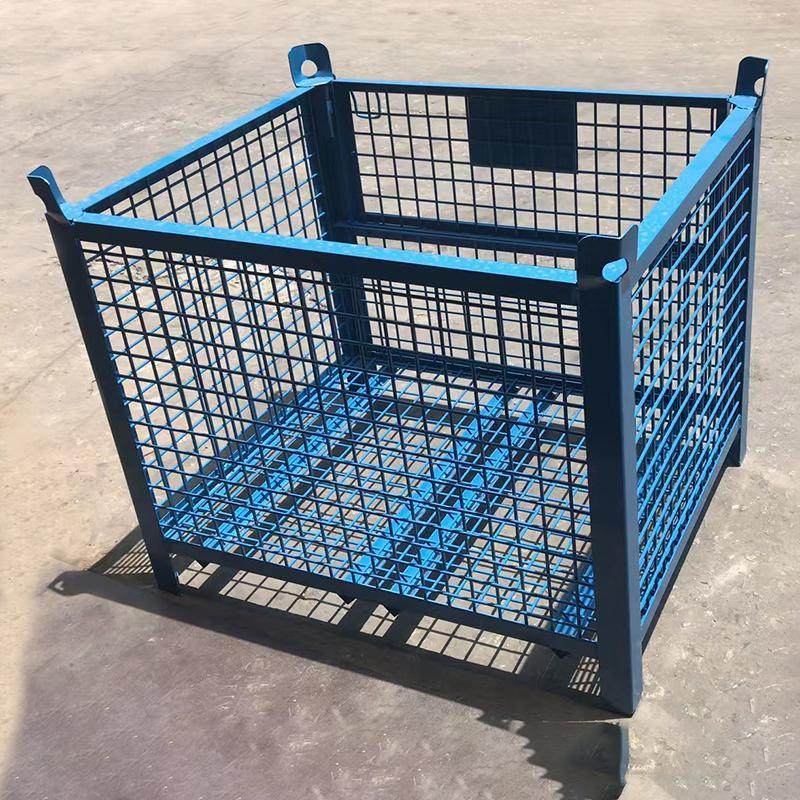 大铁框重型铁板箱周转箱毛坯箱金属仓储笼铁皮屑堆垛箱网格框铁笼,淘宝优惠券,粉丝福利购,淘宝优惠卷