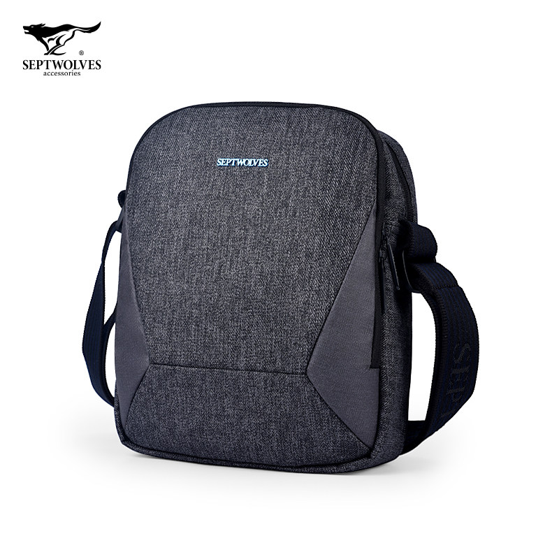 七匹狼男士牛津纺休闲户外斜挎包包 精彩服饰男士包袋