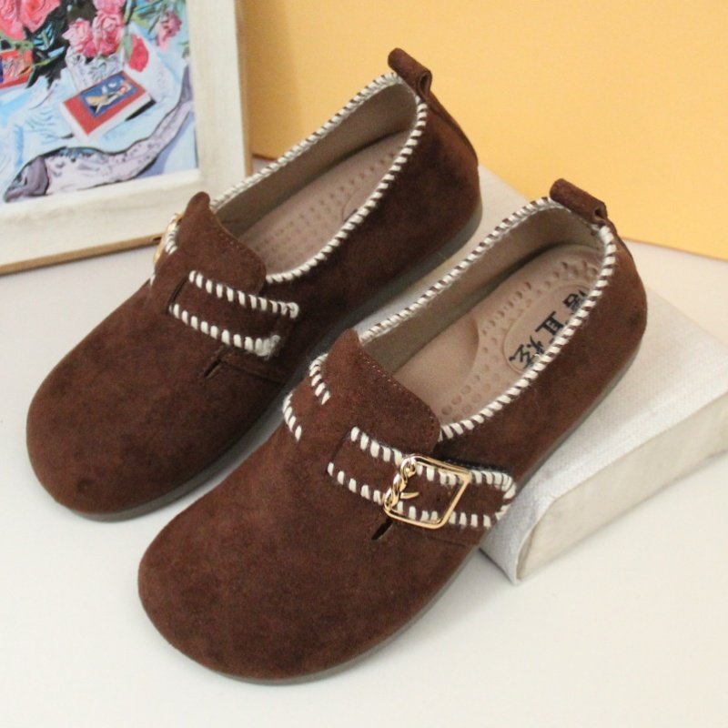 春季新款老北京布鞋复古浅口平底玛丽珍单鞋女百搭软底脚蹬豆豆鞋,淘宝优惠券,粉丝福利购,淘宝优惠卷