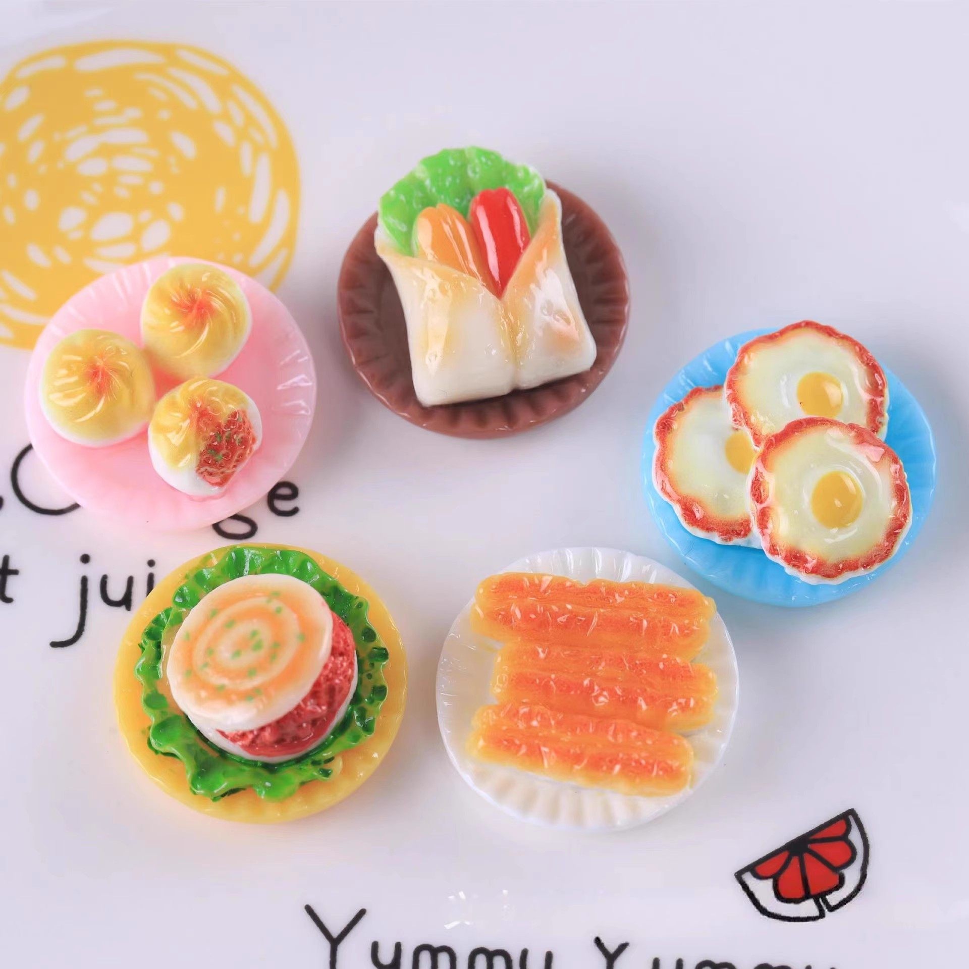 微缩食玩小孩过家家玩具场景模型拍聂道具仿真迷你早餐食物小茶点,淘宝优惠券,粉丝福利购,淘宝优惠卷