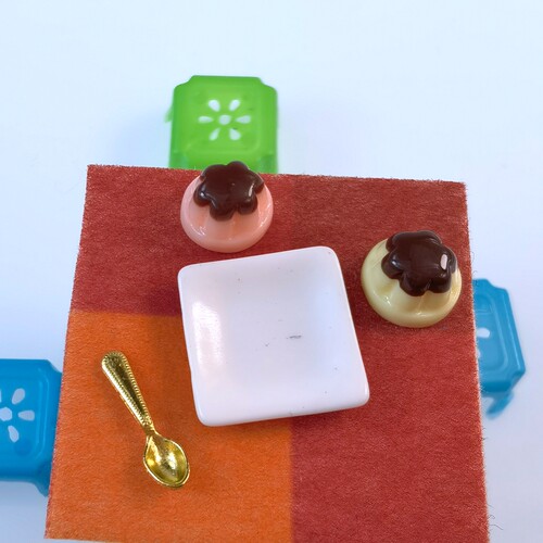DOLLHOUSE小布娃娃屋配件diy场景模型微缩食玩迷你仿真小布丁套装 - 图0