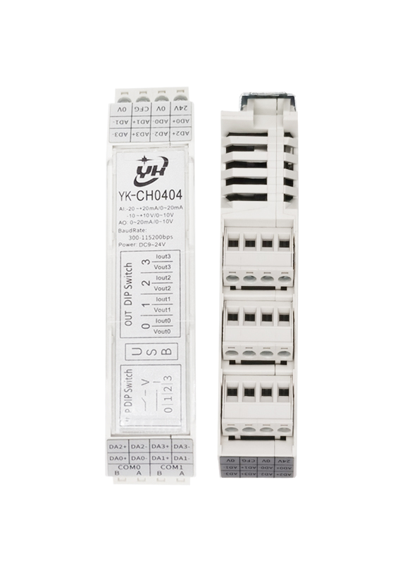 有控模拟量采集模块4-20ma-10-10V转modbus 16位AD电流电压切换-图2