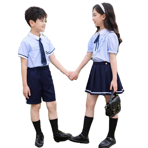 幼儿园园服夏季小学生校服六一节合唱毕业照班服短袖表演演出服装-图3