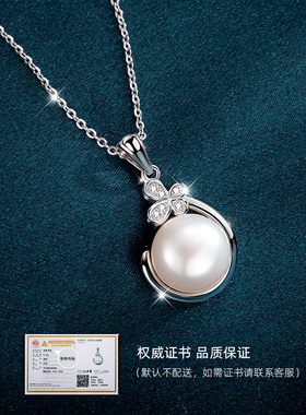 锁骨链颈链珍珠项链送妈妈耳环女