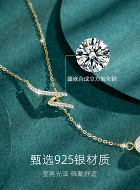 轻奢小众设计感银颈链纯银