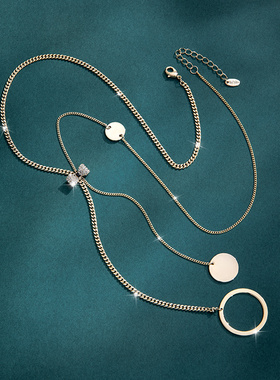 高端流苏毛衣链长款项链女款2025新款爆款轻奢高级感毛衣百搭配饰