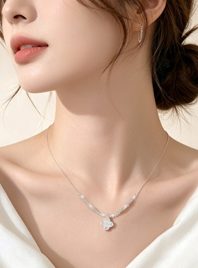 【新品】四叶草珍珠项链女2026新吊坠首饰品高级感轻奢配饰锁骨链