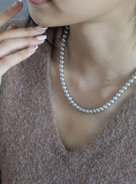 法式新款施家珍珠项链女轻奢小众时尚高级精致百搭复古气质锁骨