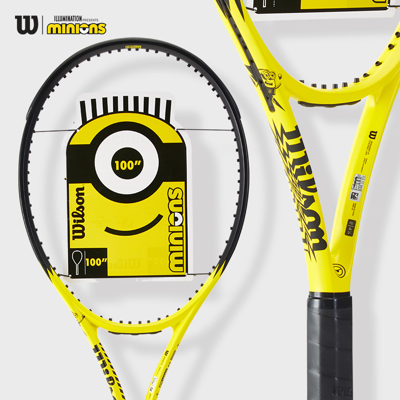 威尔胜Wilson Minions Clash V2小黄人联名全碳素专业拍-图2