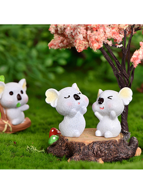 卡通动物树脂玩偶烘焙蛋糕装饰品
