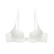 Deep u hanging neck reveal underwear sexy and invisible girl wedding dress gathered up, thin, thick, no trace bra