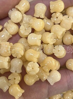天然挂饰diy吊坠雕刻铃兰可爱