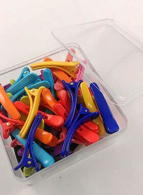 手工饰品塑料鸭嘴夹掰折