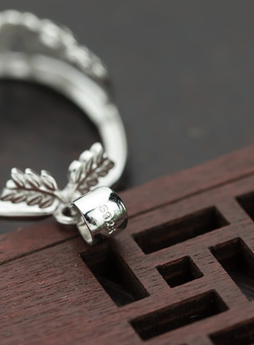 纯银琥珀蜜蜡空托包邮