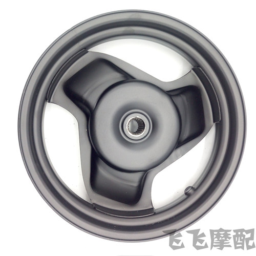 改装踏板摩托车巧格福喜鬼火一代二代迅鹰GY6-125前后钢圈铝轮毂 - 图3