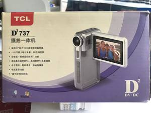 TCL D2 737mini DV 摄像机 数码摄像机 摄拍一体机 照相机电视直录 高清电子图书数码录音MP3儿童相机