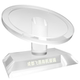 Wafer display rack square mirror wafer display rack