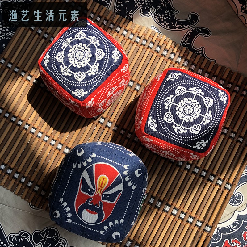 沙包针插装饰品摆件中式手工布艺布络传统特色脸谱国潮中国风礼品