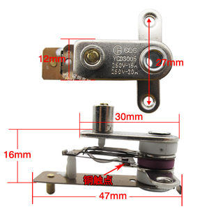 电压力锅温控开关适用奔腾苏泊尔耐高温铜触点温控器开关电锅配件