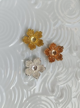 小花黄铜头饰发簪
