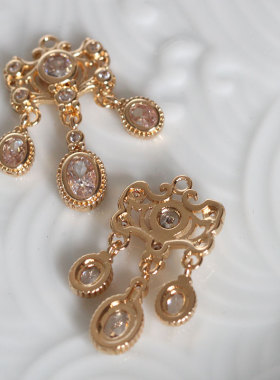 锆石项链挂坠微镶花影发簪头饰