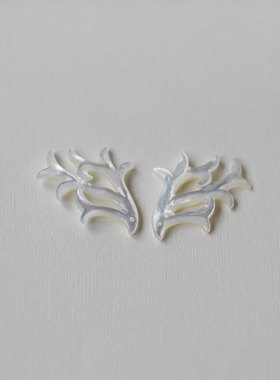 diy白蝶贝龙角花影配件材料饰品